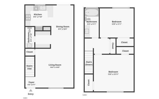 Photo - 2 Story 2bd/1.5ba  Townhouse near Commute ...