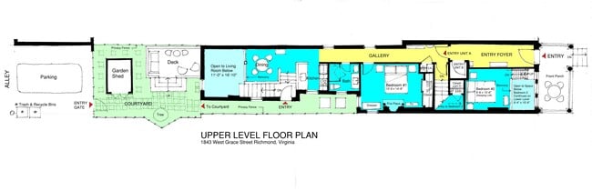 Main Level Plan - 1843 W Grace St