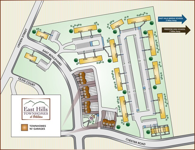 East Hills Townhomes at Bethlehem Rentals Bethlehem, PA