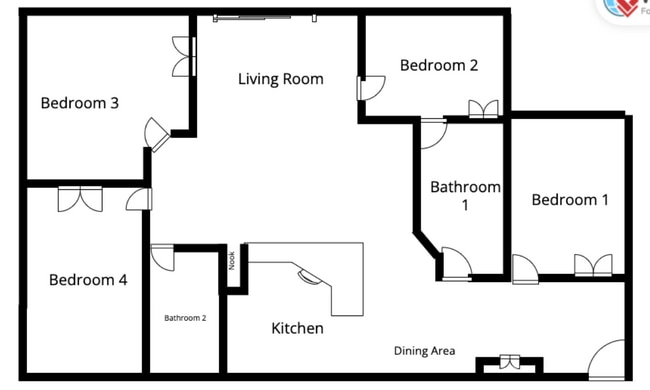 Floor map - 6685 Queens Borough Ave