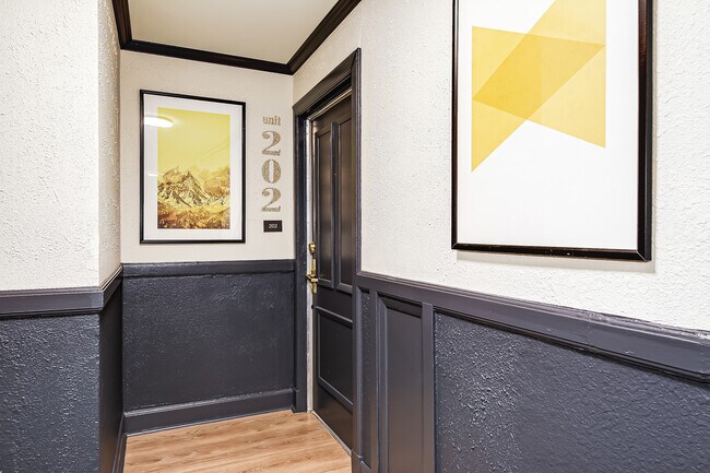 Designer touches in the hallways - Nordic Falk