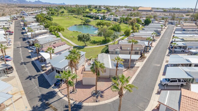 Drone view of the home right on the golf course - 2000 Ramar Rd