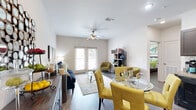 Located at 4604 S Sugar Rd in Edinburg, Texas, this single-story, one-bedroom, one-bathroom residence offers a well-designed and functional layout. Wood-style flooring runs consistently throughout the space, creating a cohesive and modern aesthetic.

The living room is bright and welcoming, featuring a ceiling fan, a neutral color palette, and French doors that flood the room with natural light and provide direct views of the outdoors. The open flow connects the living area seamlessly to the rest of the home.

The kitchen is well-appointed with dark cabinetry extending to the ceiling for generous storage, a double-basin sink, stone-toned countertops, and black appliances including a range, microwave, and refrigerator — offering everything needed for comfortable meal preparation.

The bedroom is a comfortable retreat, featuring a ceiling fan, a window with natural light, and direct access to a walk-in closet outfitted with multi-level wire shelving for ample organization and storage.

The bathroom is finished with dark wood cabinetry, a single vanity with a large mirror, overhead lighting, and wood-look tile flooring, combining practicality with a clean, contemporary style.

Overall, this residence presents a compact yet efficiently arranged living space with consistent finishes and thoughtful details throughout.