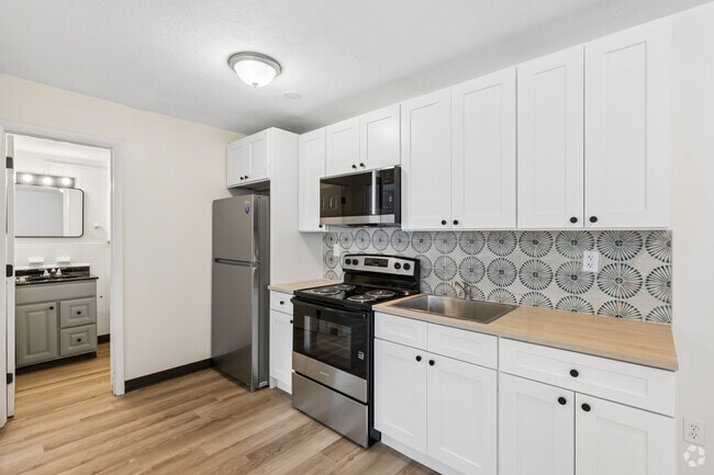 1BR, 1BA - 550SF - Kitchen - The Alba Apartments