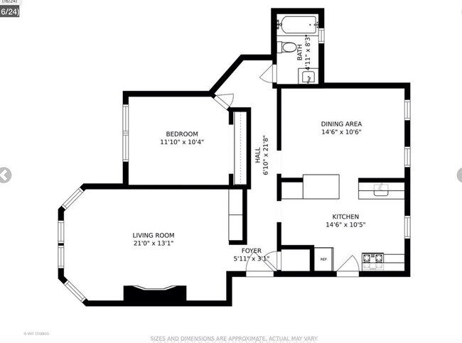 Floor Plan - 1337 W Lunt Ave