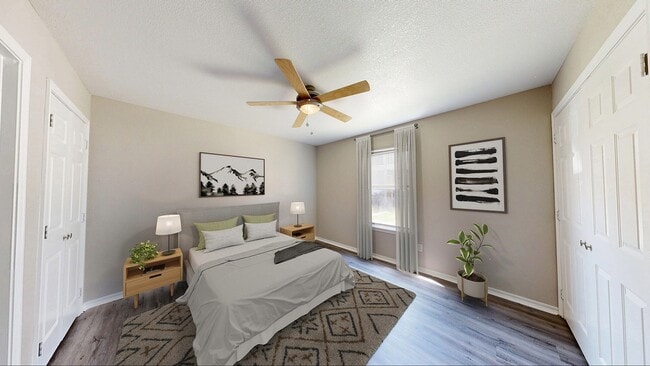 Dormitorio sereno con baño privado - Windrush Apartments