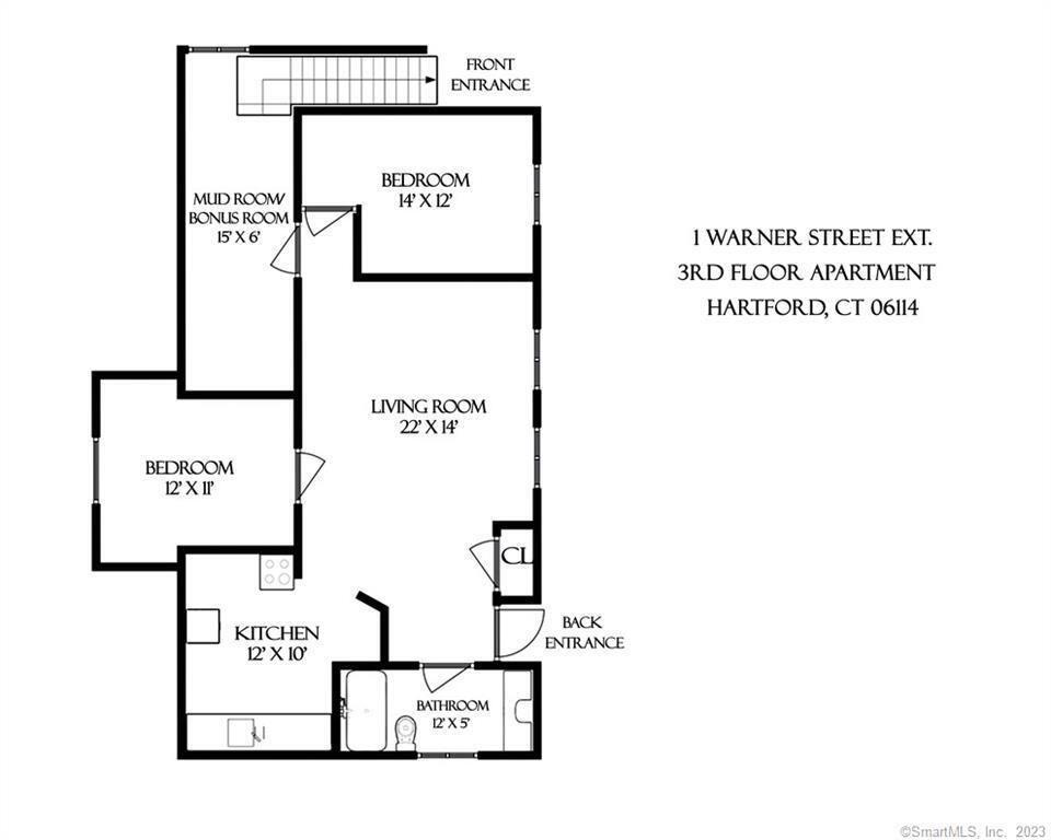 1 Warner St Ext Unit 3rd Floor, Hartford, CT 06114 Room for Rent in