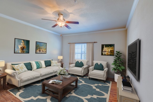 Living Area - Monticello Oaks Townhomes