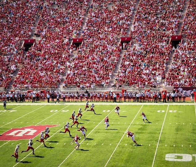 Stands are filled for a Hoosiers game