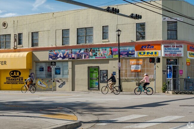 Many bike through this historic district.
