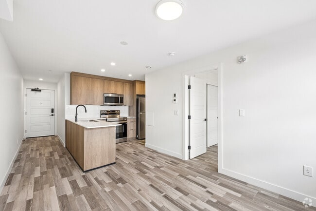 1BD, 1BA - 460SF - Living Room/ Kitchen - 1800 4th St SW