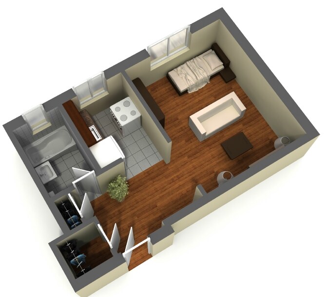 Plano de planta - Duke Wellington Apartments