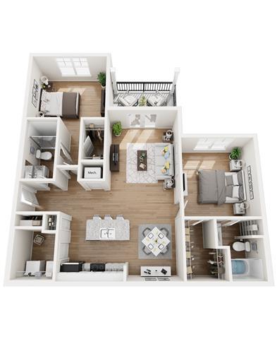 Plano de planta - Exchange at Blair Stone