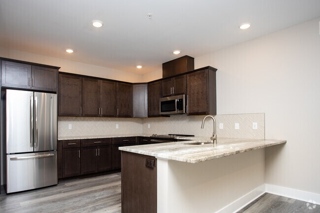 Cocina 2HAB, 2BA-1560SF - Tumblerock Luxury Apartments