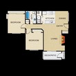 2 Bedroom 1 Bathroom