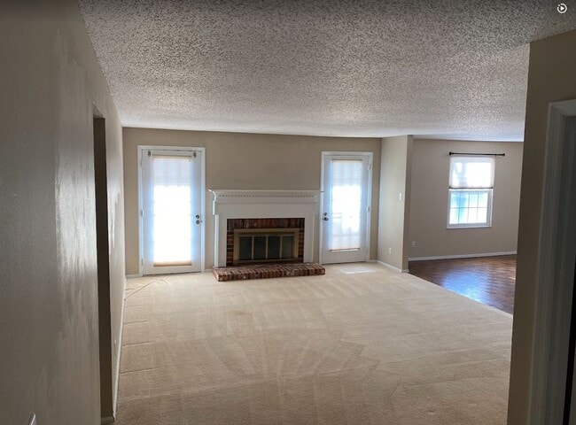Living Room with Fireplace - 15046 Claymoor Ct