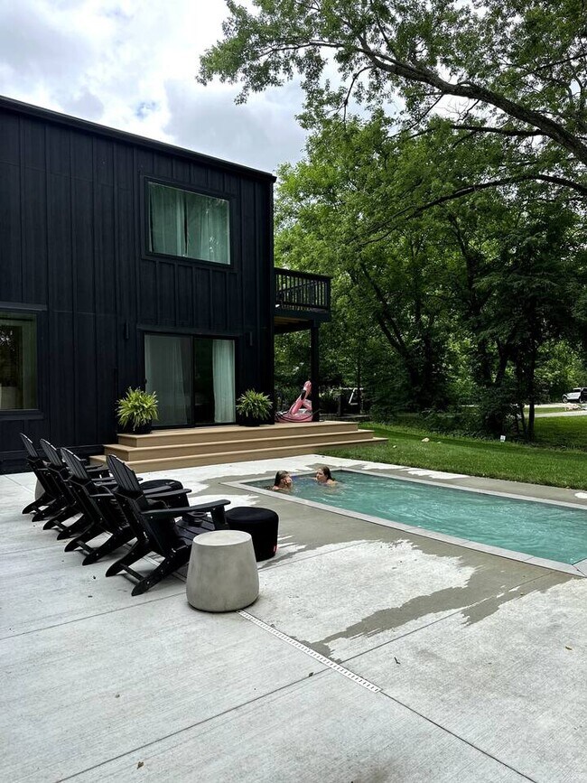 Plunge pool for year round use. NO DIVING or JUMPING. Exercise swimming pool use only (swim jets). - 525 S 5th St