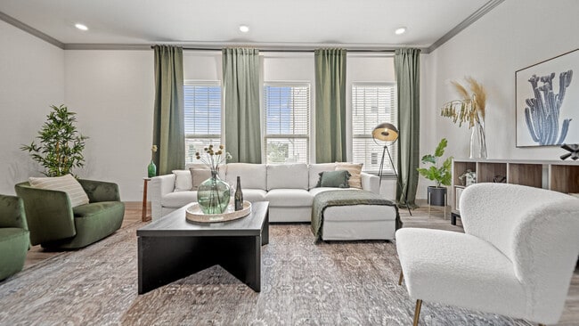 3BD, 3.5BA - 2926SF - Living Room - The Summit Brownstones