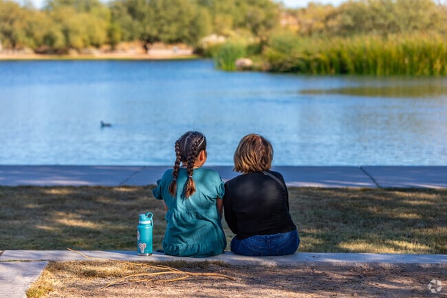 South Chandler's Veteran's Oasis Park offers a peaceful retreat with its stunning scenic views.