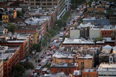 An aerial view of Hell's Kitchen