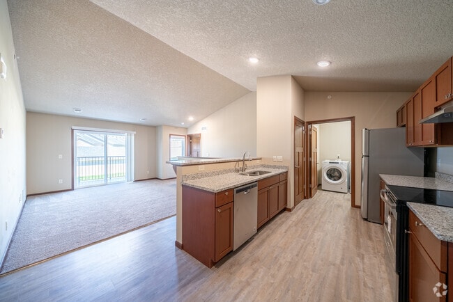 Floorplan 1 Kitchen/Laundry - Ward Rentals in Hutchinson