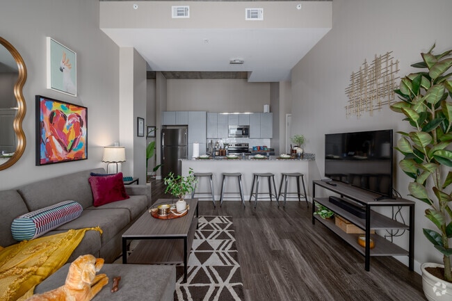 4BR, 4BA - 1,334SF - Living Room - The Mark Tucson Apartments