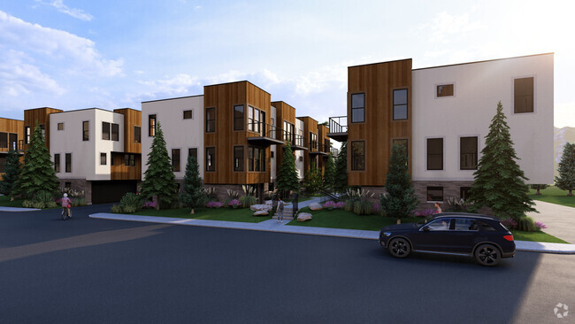 exterior rendering - The Amber Townhomes