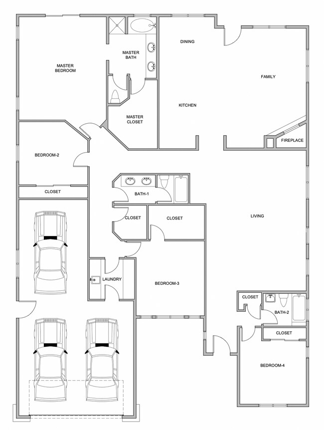 floor plan (not drawn to scale) - 4360 Maidstone Cir