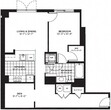 1 Bed 1 Bath Den (927sqf)