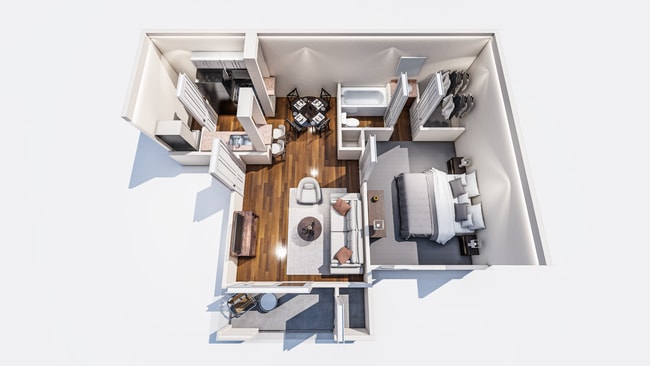 2_3D Plan CA1 TV8 - The Landing