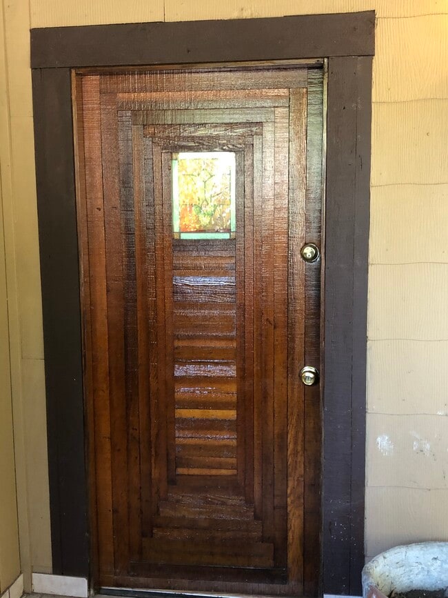 unique ornate frontdoor - 1931 Pinehurst Rd