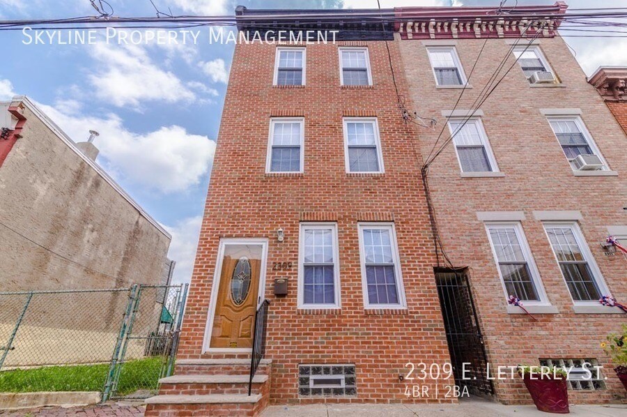 2309 E Letterly St, Philadelphia, PA 19125 House Rental in