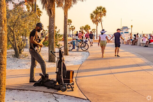 Street performers entertain nightly at Pier 60 in Clearwater Beach.
