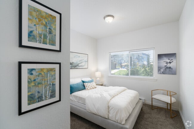 2BR, 2BA - 1065SF -Bedroom - The Northern at Coeur d'Alene Place