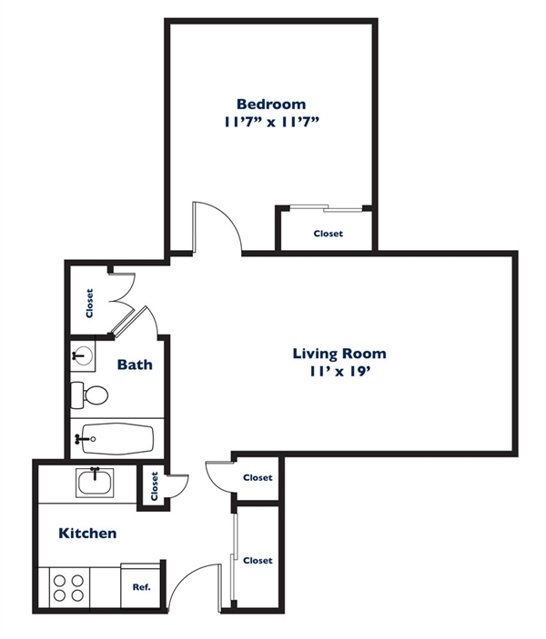 1BR/1BA - Bannock Arms