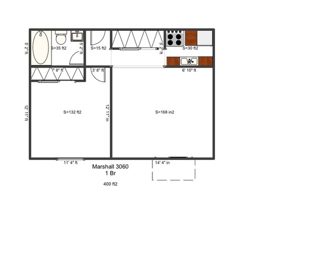 1BD/1BA - Clifton Woods Apartments