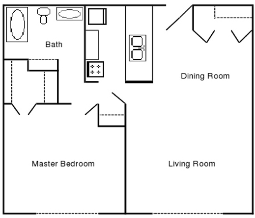 1HAB/1BA - Hidden Brook Manor