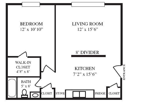 Camelot East Apartments – Premium One Bedroom