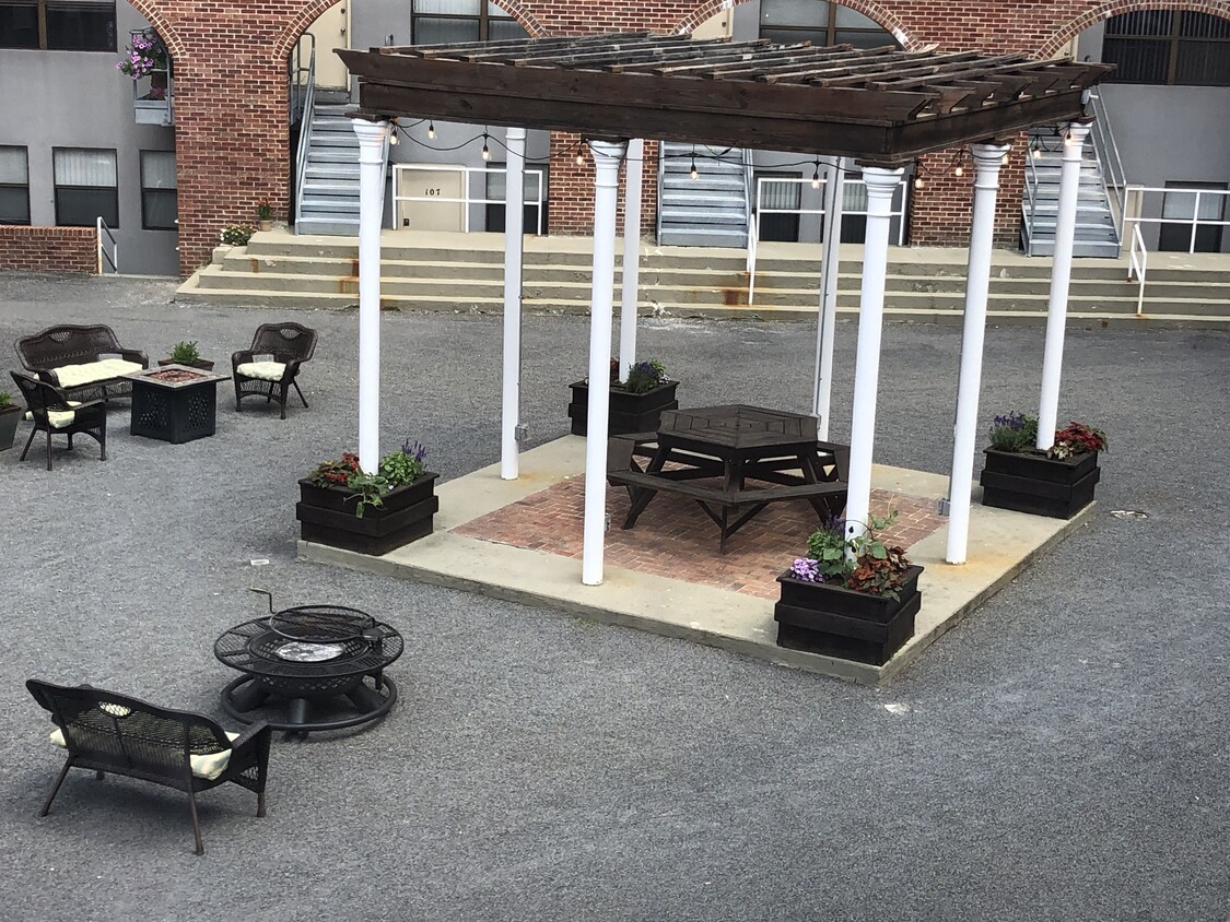 Patio - Barney Square & W.L. Stockade Apartments