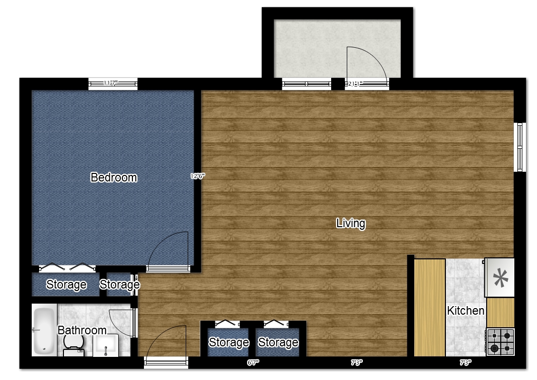 Plan d'étage - Sandstone Apartments