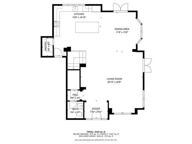 First Floor Plan - 1533 Manning Ln