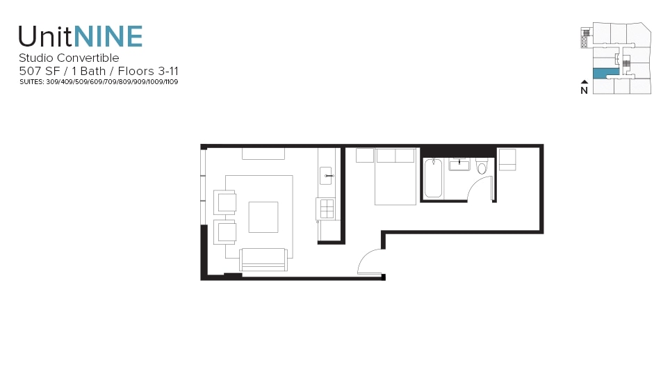 Unit 9 - 1611 W Division