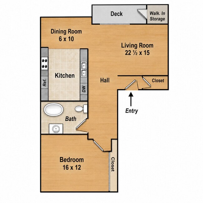 Floorplan - Sorrento View Apartments