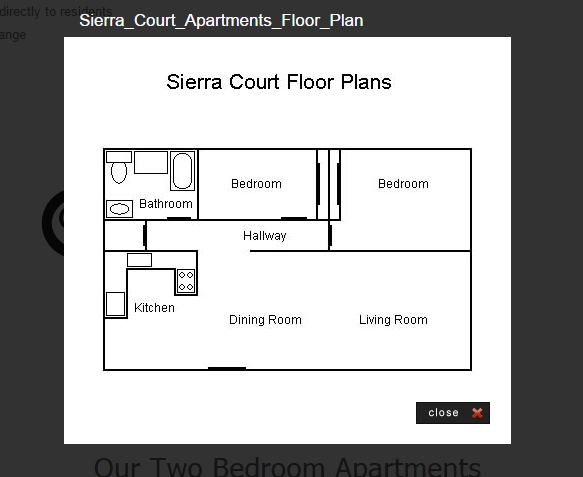 2 BR/1 BA - Sierra Court Apartments