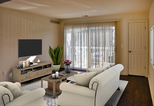 Spacious Living Rooms with Hardwood Flooring - Warris Farms Apartments