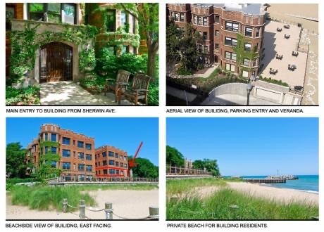 Exterior shots of “The Breakers.” - 1200 W Sherwin Ave
