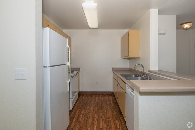 1BR, 1BA - 705SF - Kitchen - Normandy Park Senior Apartments