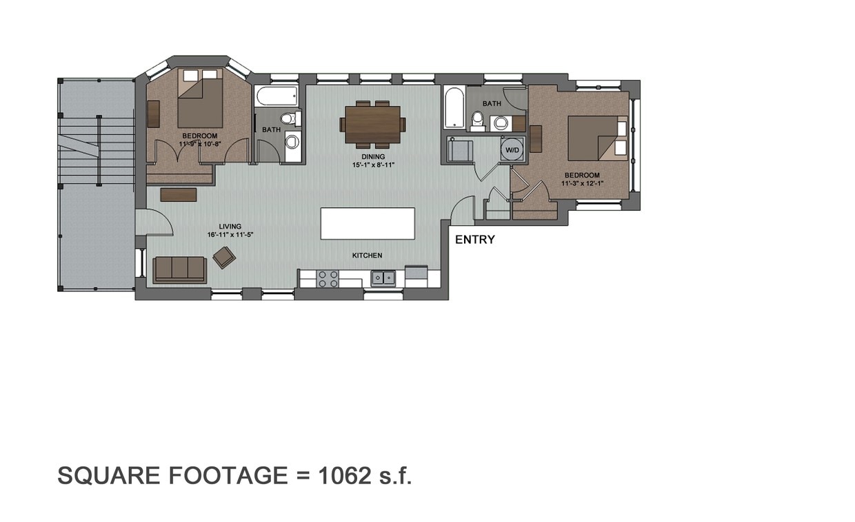Floorplan - 6625 Washington Ave