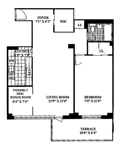 Floor plan - 382 Central Park West