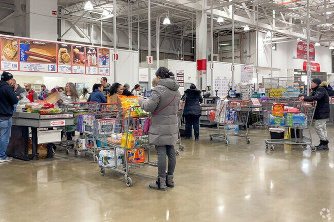 Regardless of a warmer temperature in the store, one can still tell that it is winter.